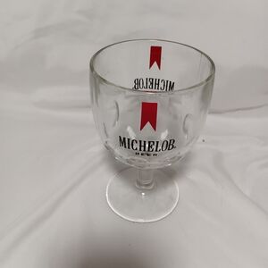 Vintage Michelob Beer Glass Goblet 6 1/8" Tall